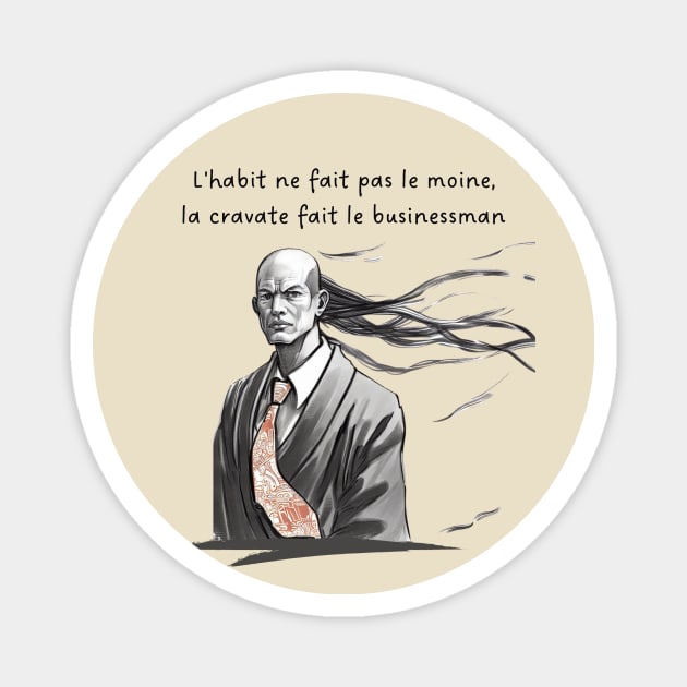 Business Monk Magnet by kameleon79